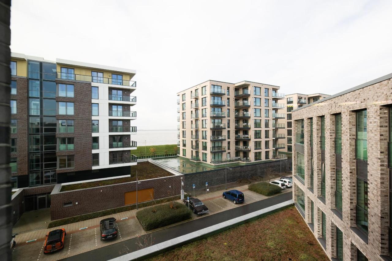 Moderne Ferienwohnungen Zwischen Weserdeich Und Yachthafen 不来梅港 外观 照片